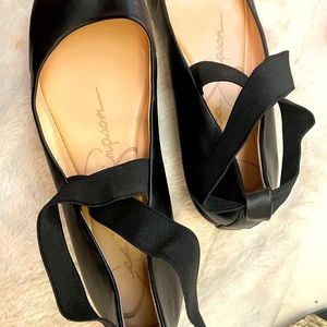 Black Jessica Simpson ballet flats